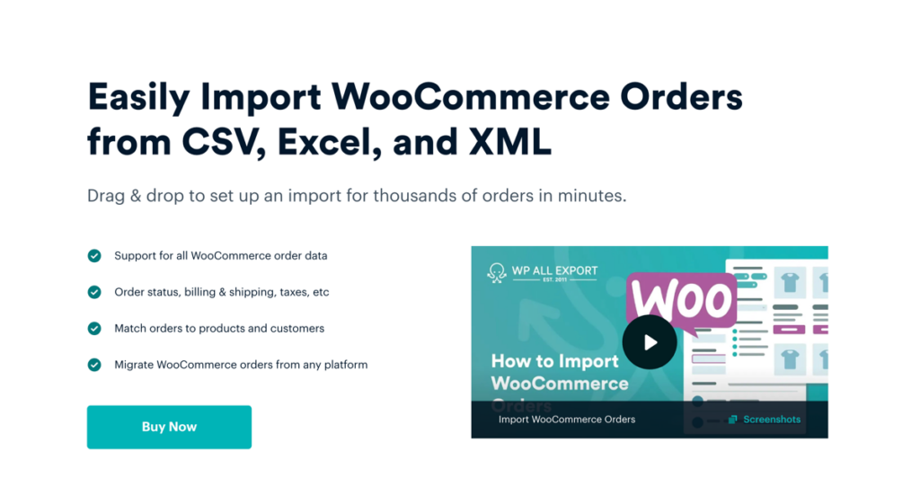 order import using WP All Import