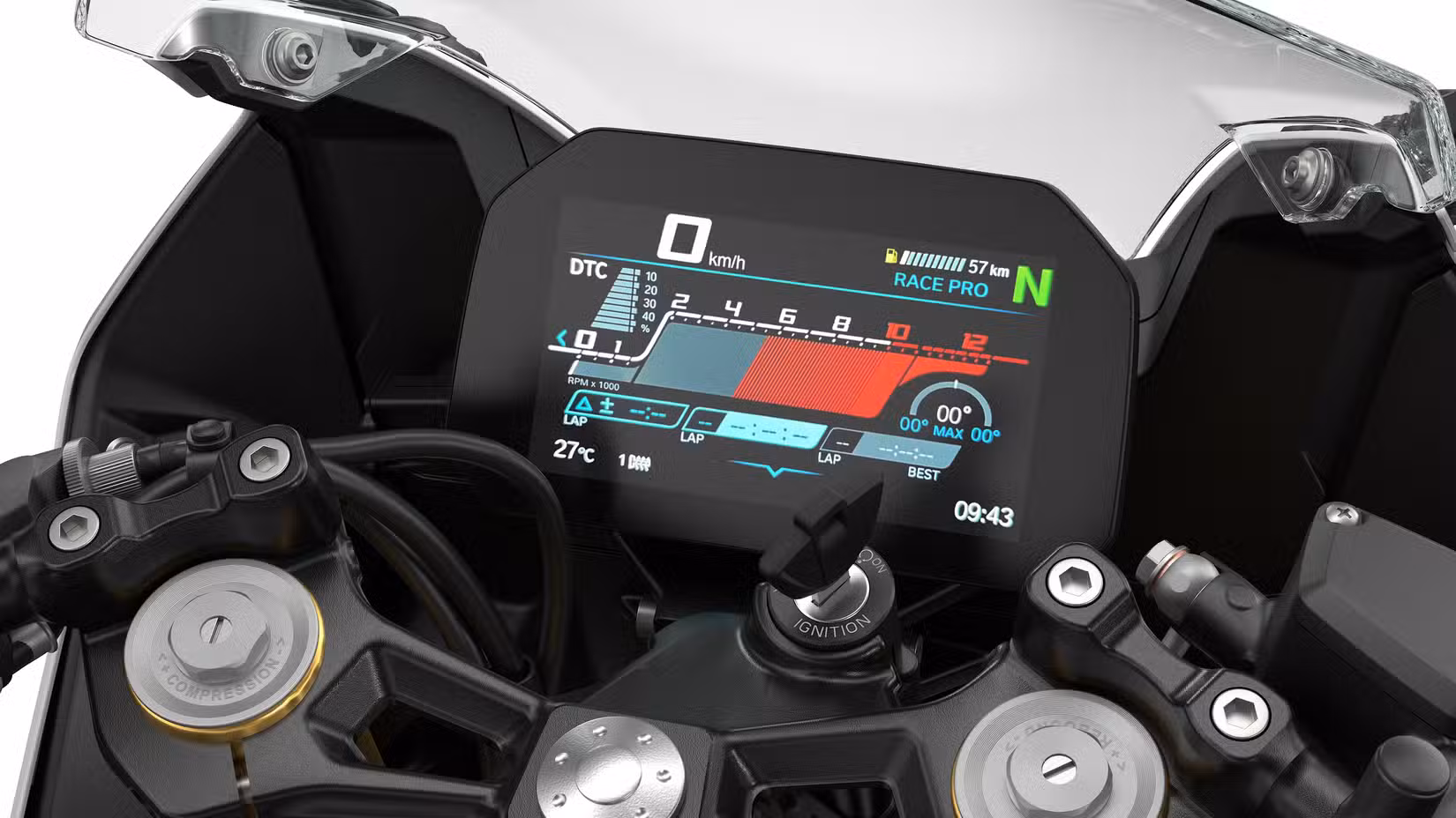 2027 BMW F 450 RR Instrument Panel