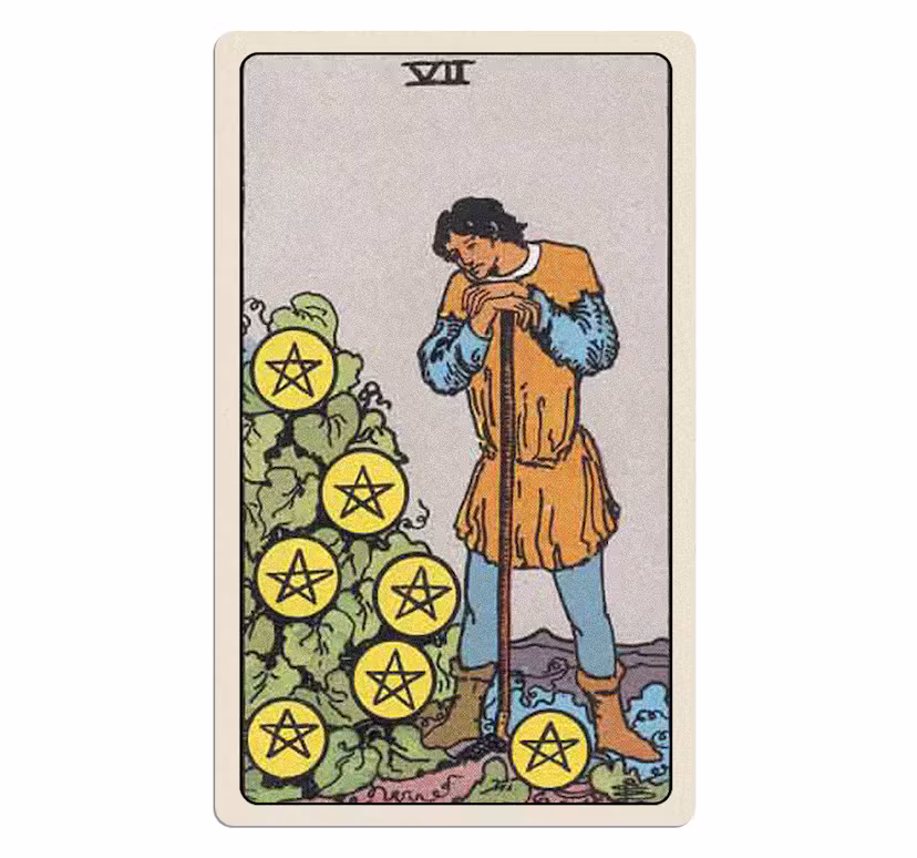 Seven Of Pentacles tarot card
