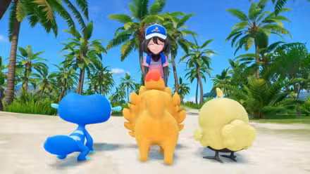 pokemon winds and waves starters from behind
