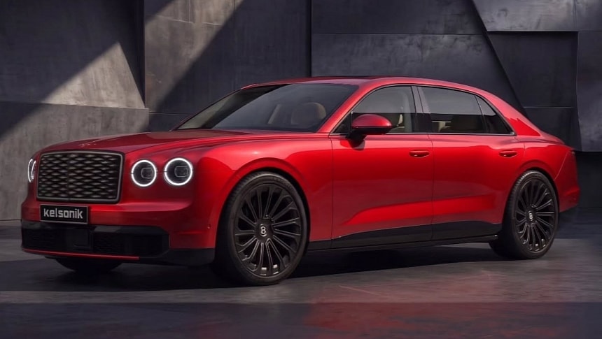 Bentley Flying Spur rendering by kelsonik