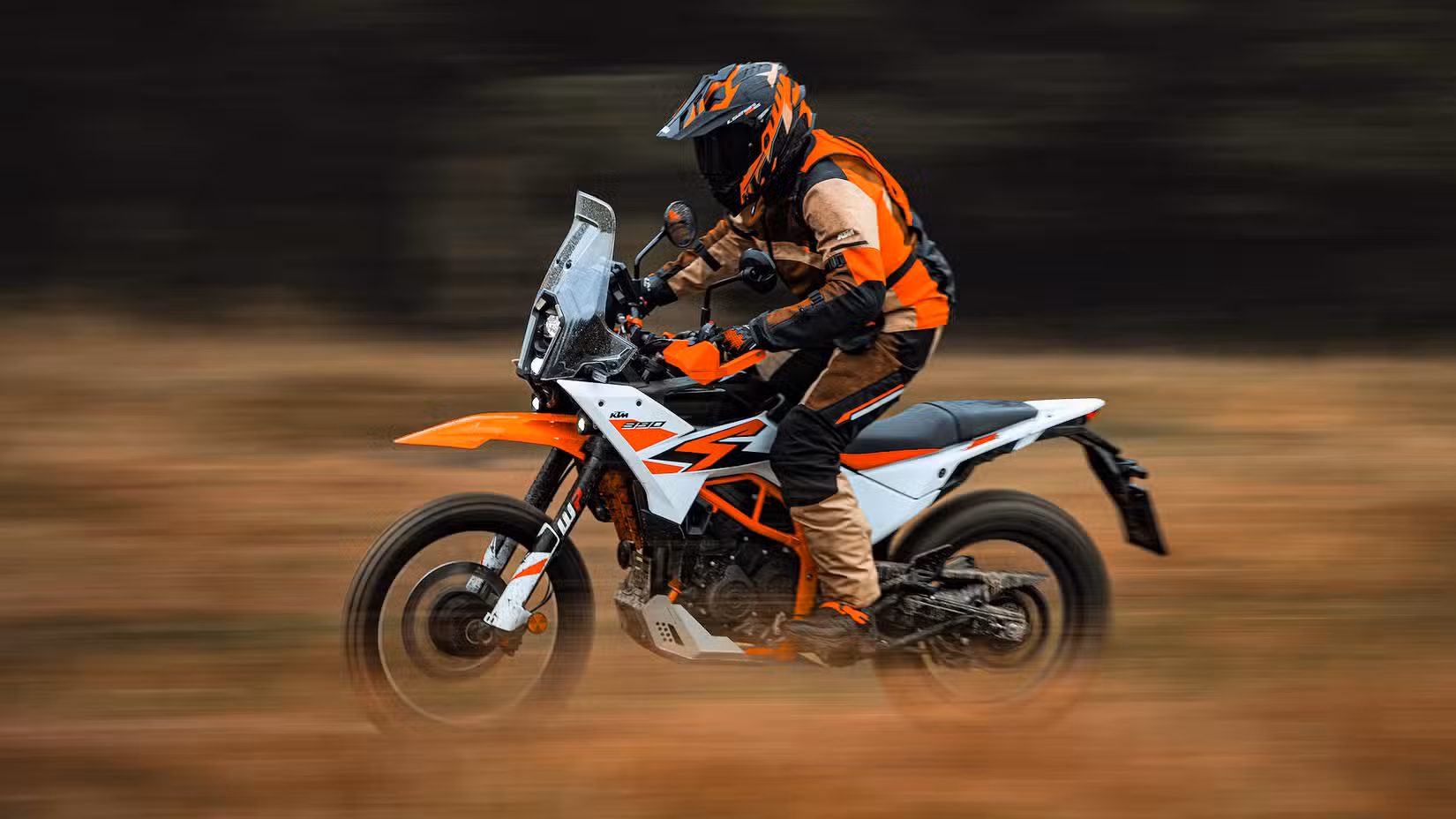 Rider on a 2025 KTM 390 Adventure R