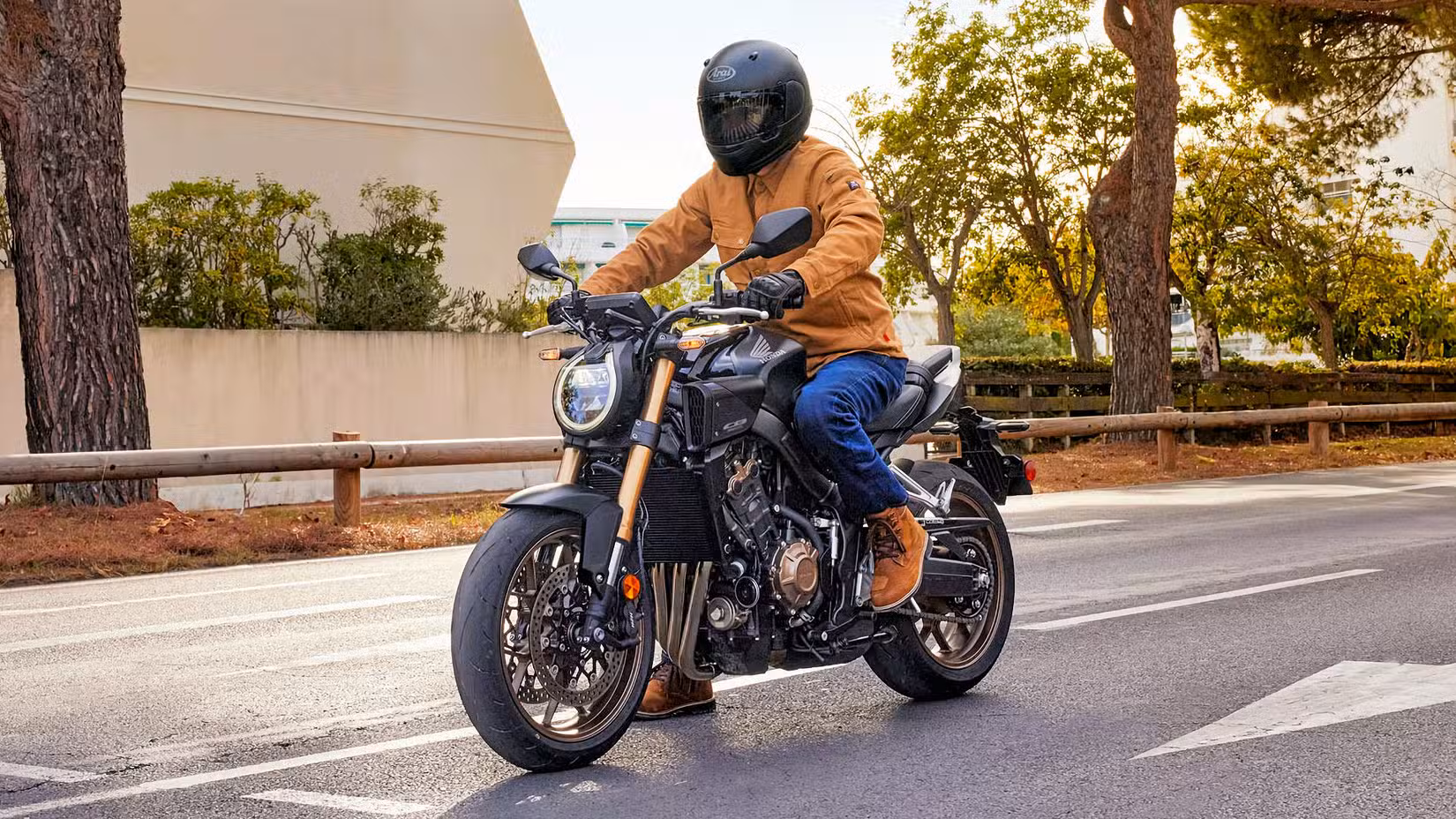 Rider on a 2026 Honda CB650R E-Clutch
