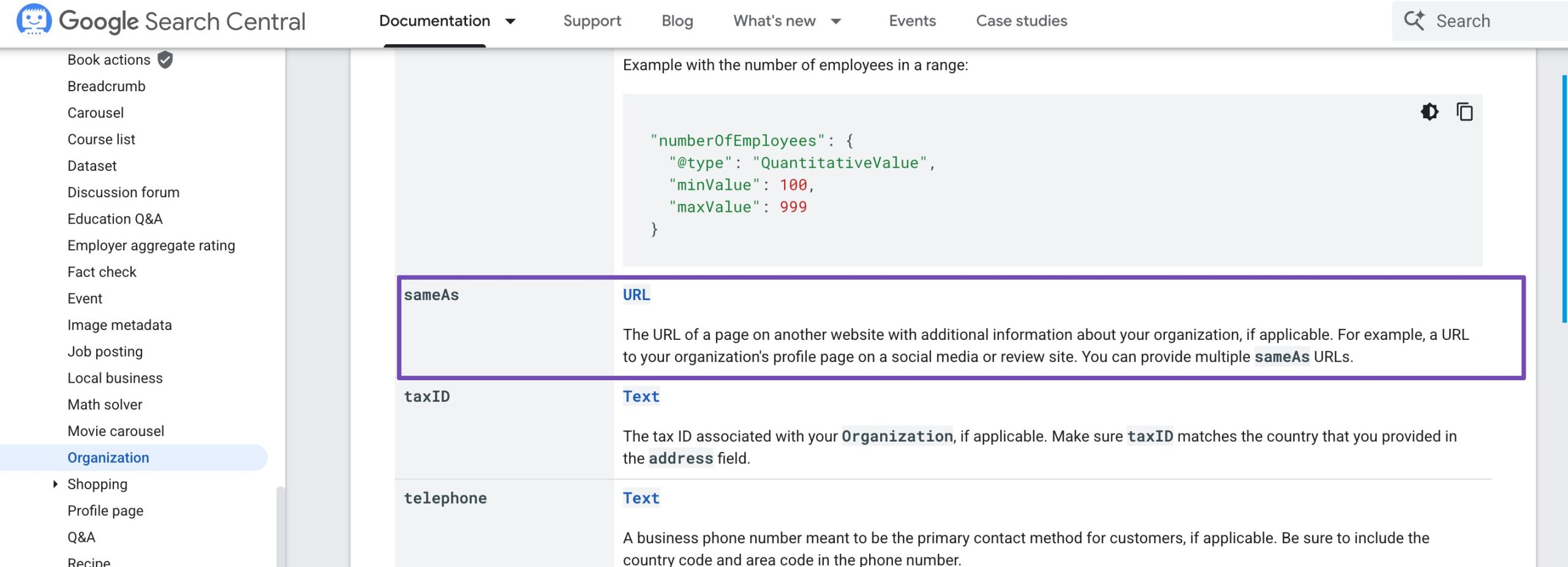 Google Search Central documentation