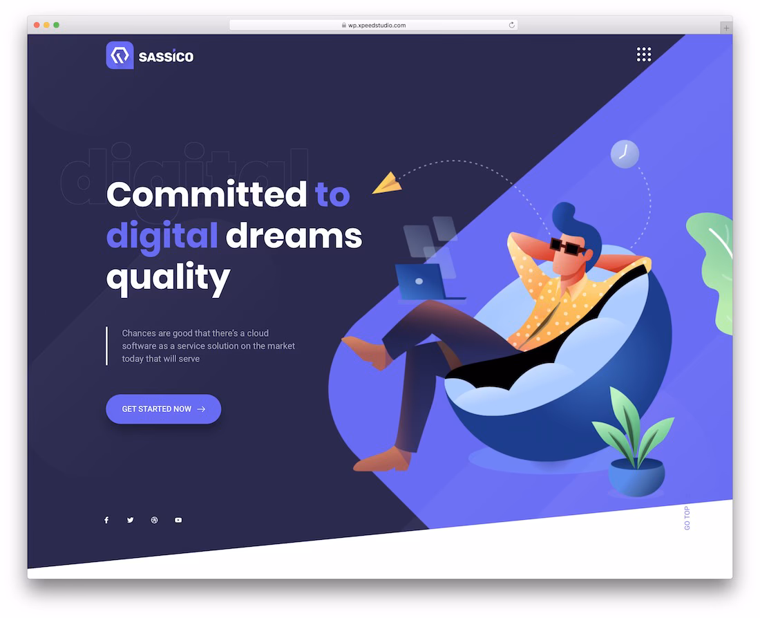 sassico mobile friendly wordpress theme