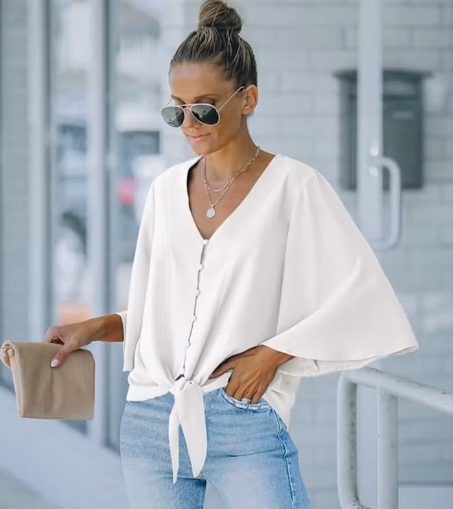 luvamia, Knot Blouse