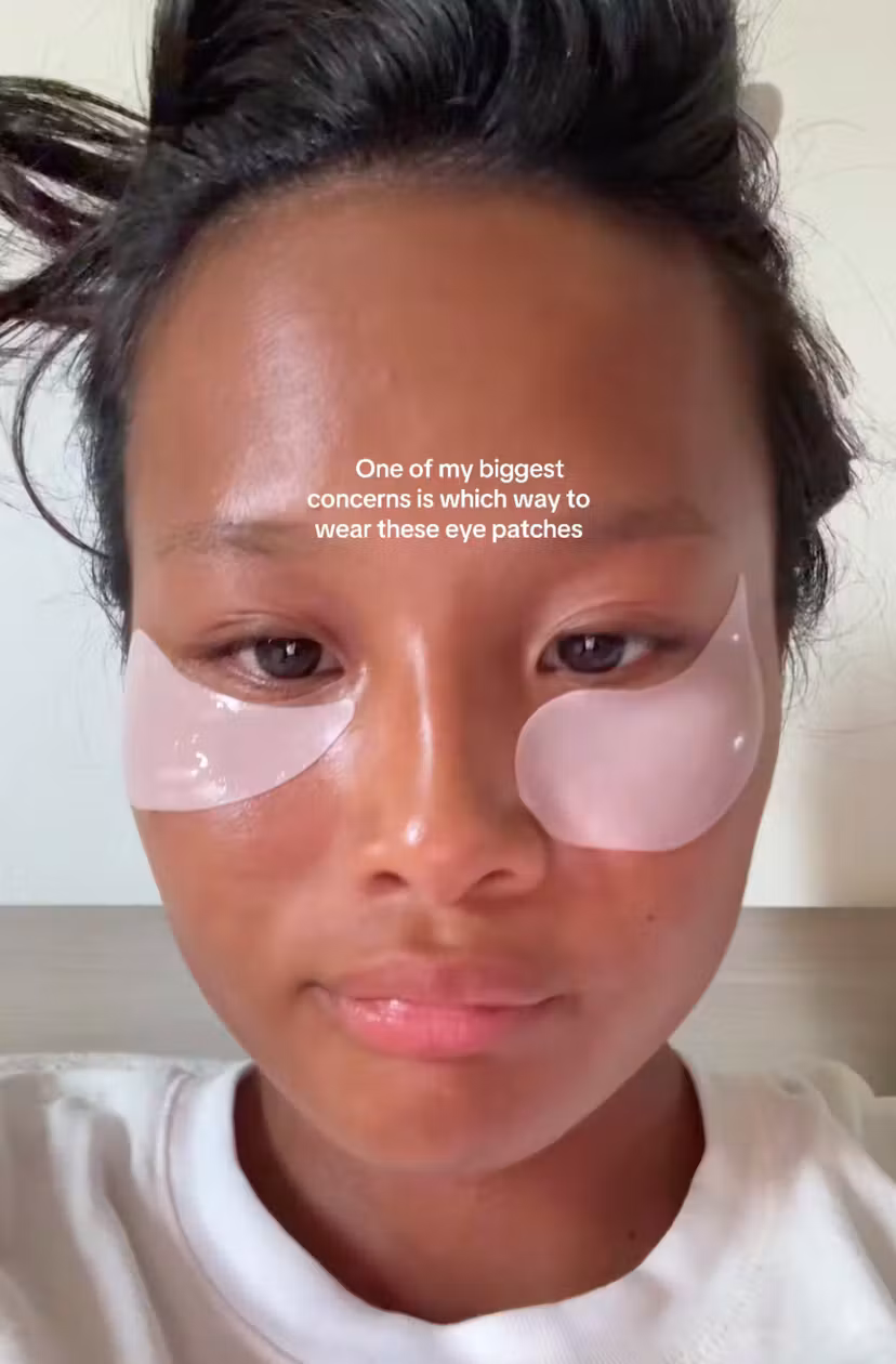 right way to wear under-eye patches