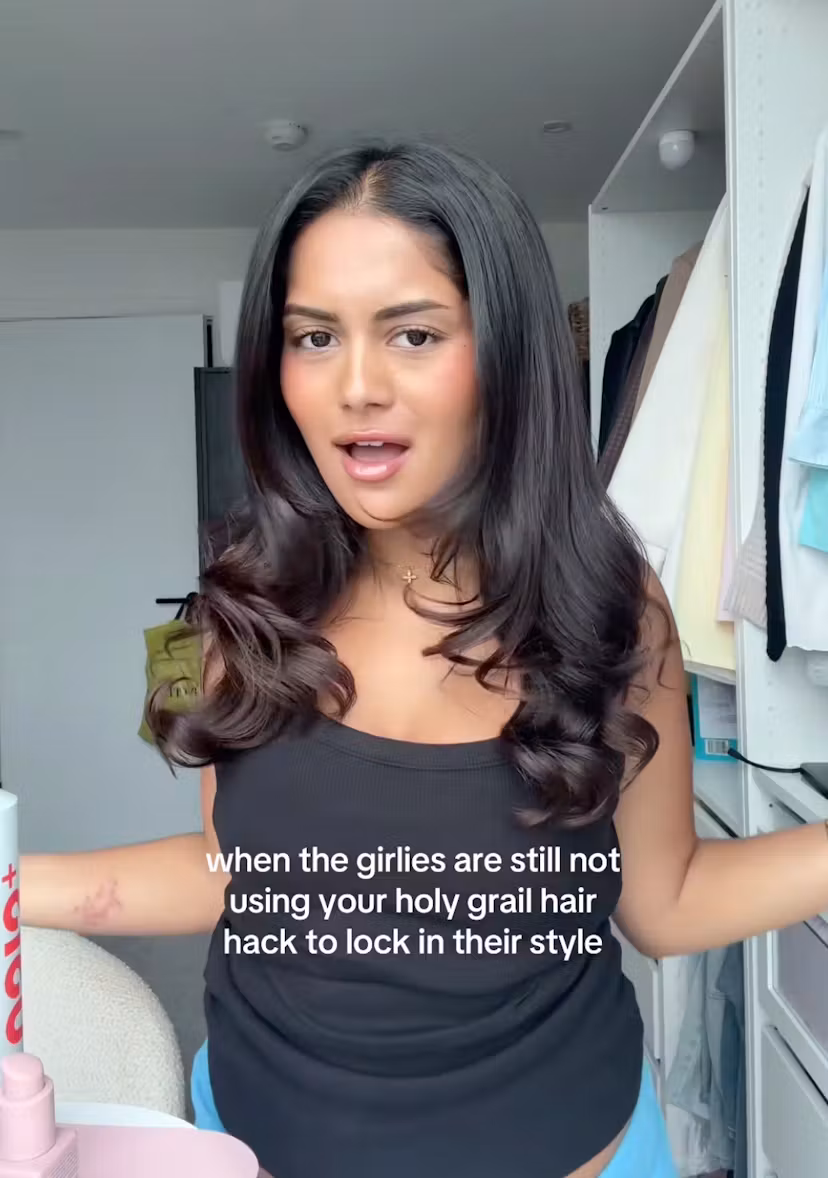 hair sandwiching method