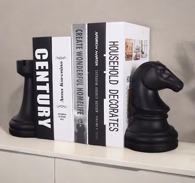 jinhuoba Chess Bookends