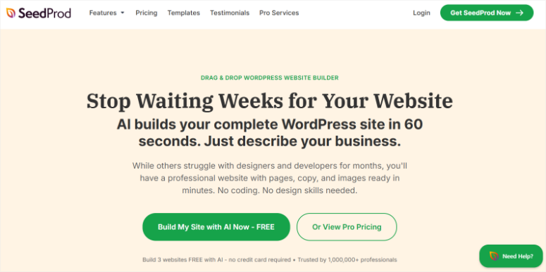 seedprod homepage
