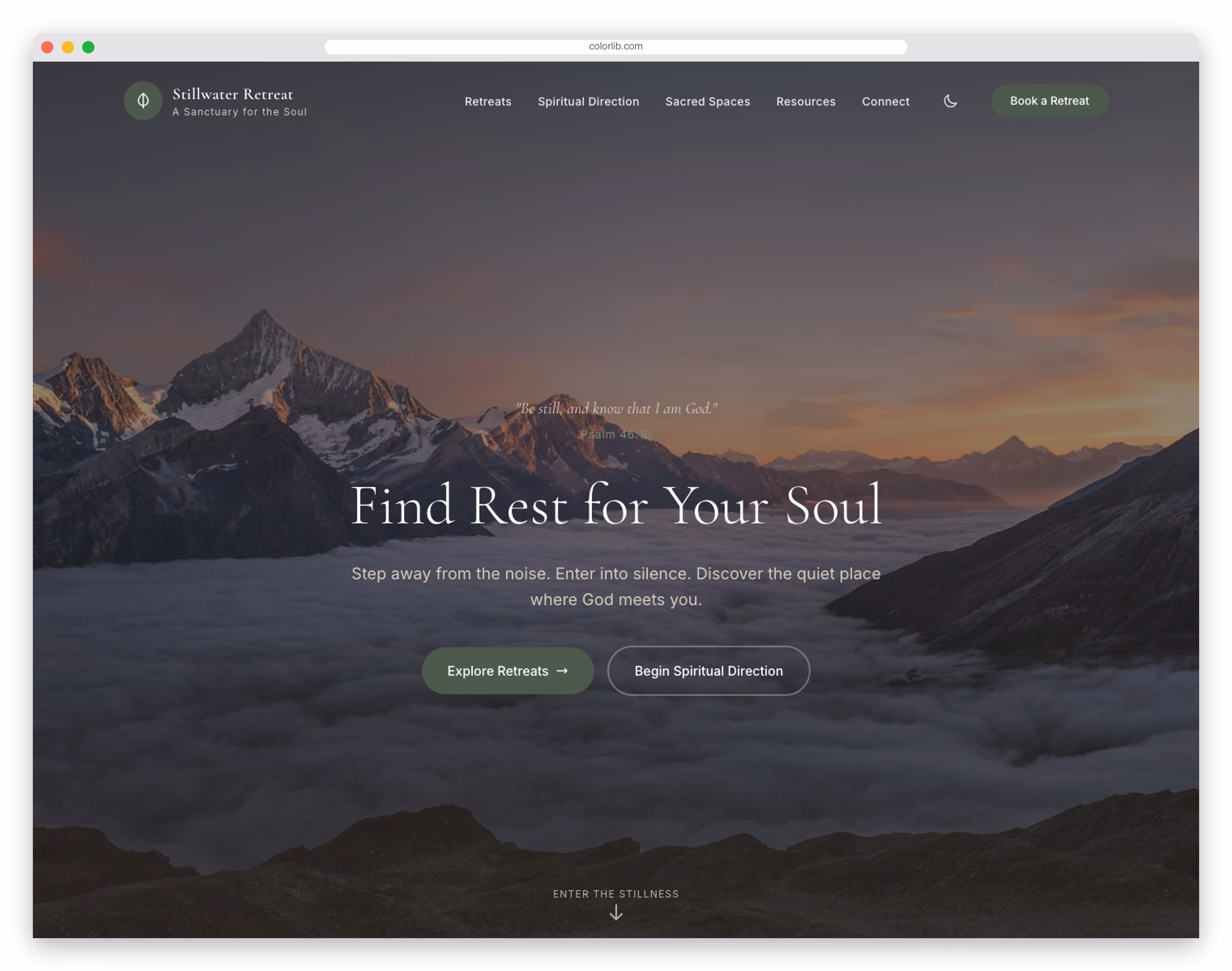 Serenity - Free Tailwind CSS Wellness Retreat Website Template