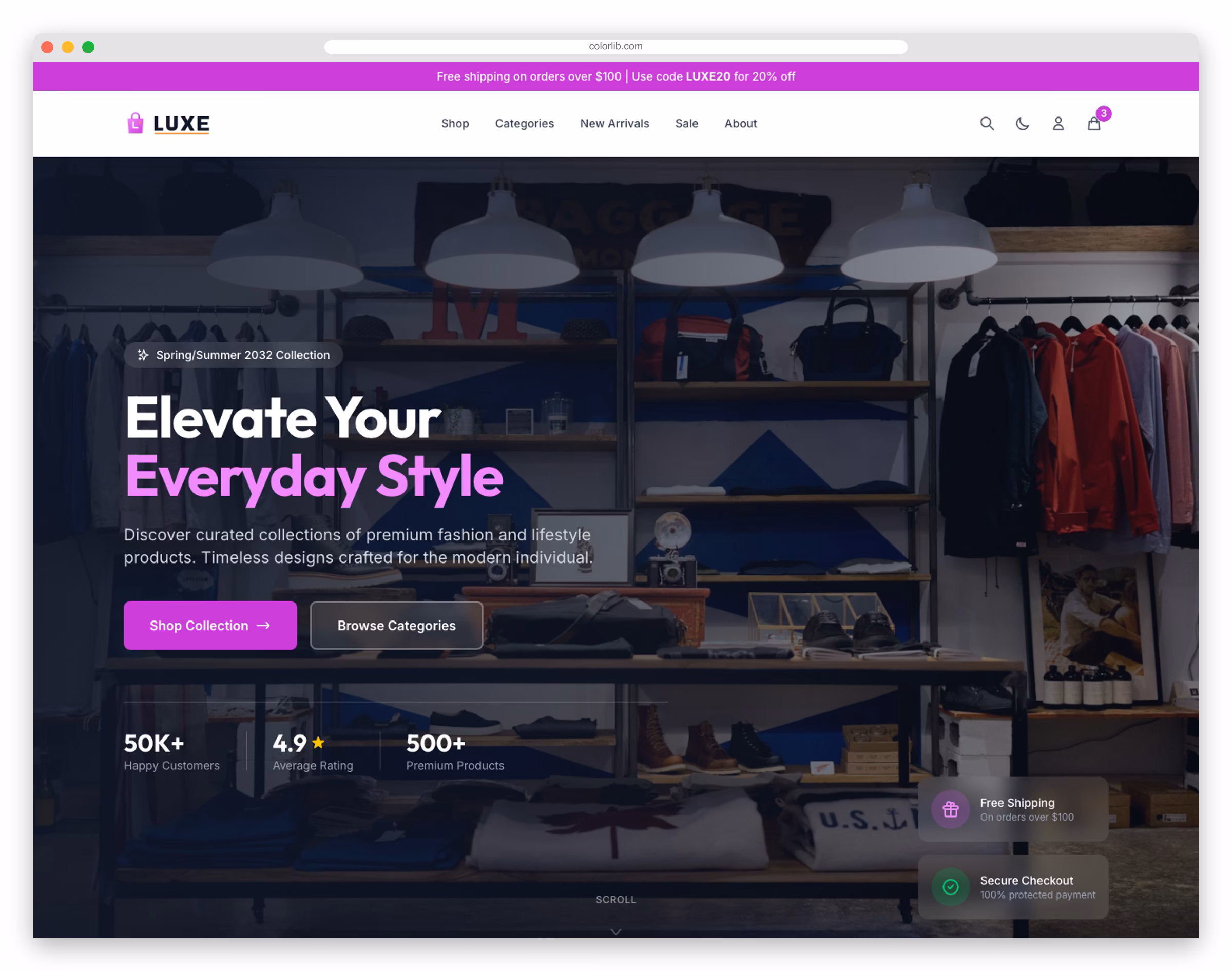 Shopper - Free Tailwind CSS E-commerce Website Template