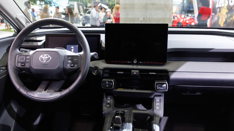 Interior shot of a LHD 2026 Toyota RAV4