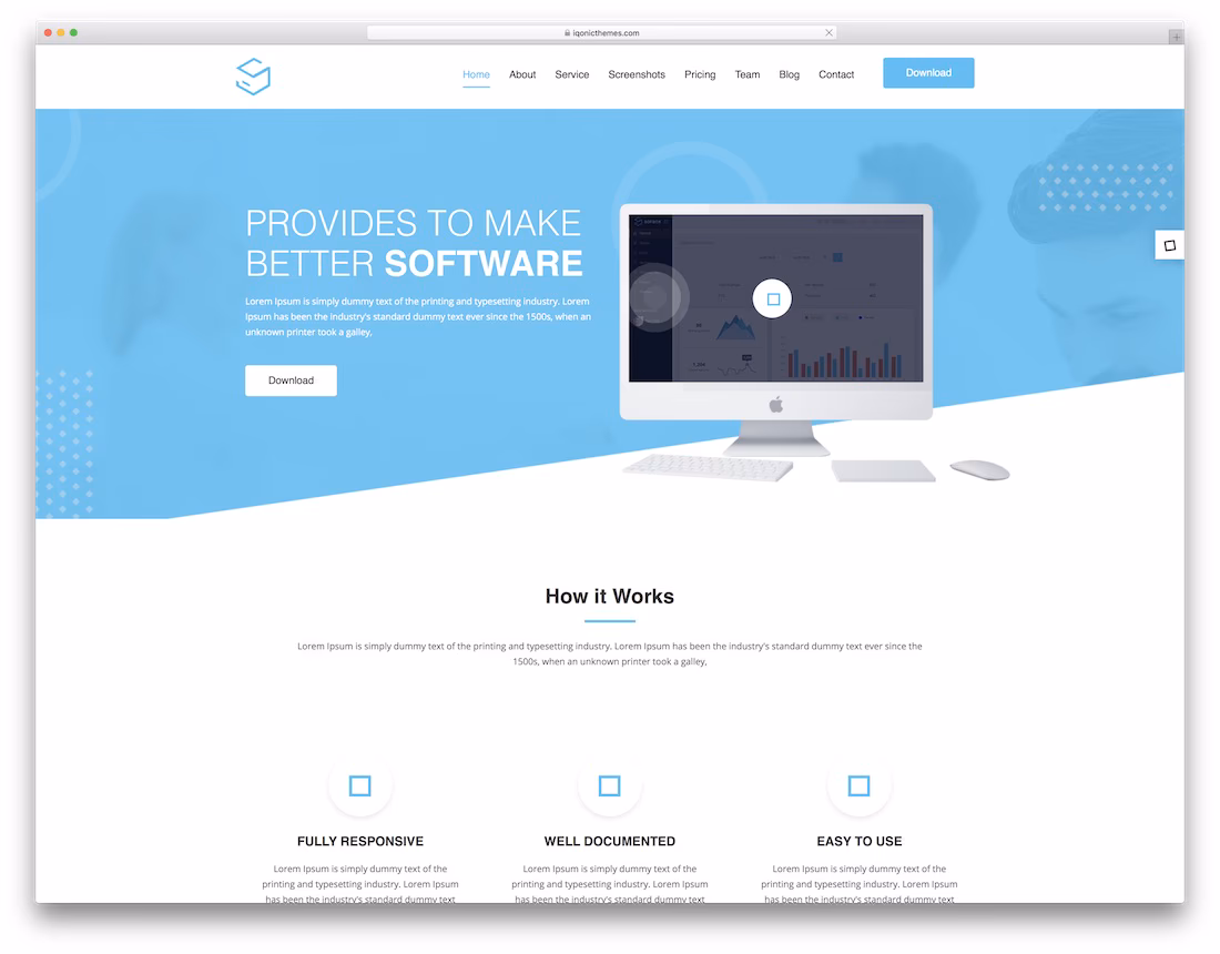 sofbox technology website template