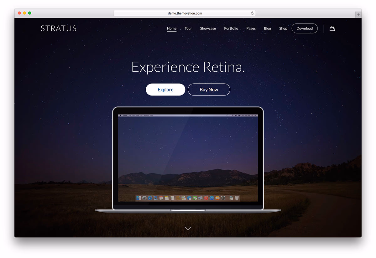 stratus stratus - app showcase WordPress theme