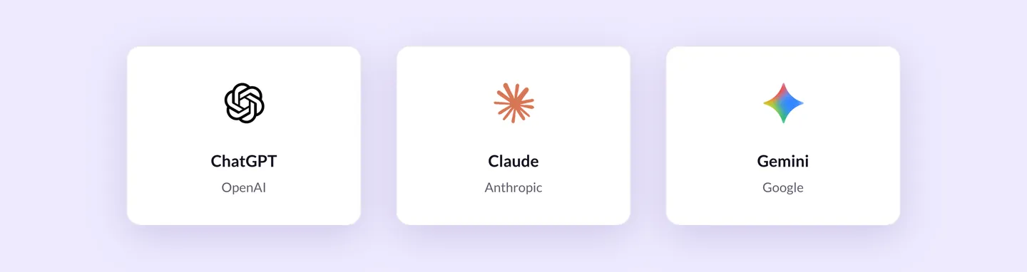 Superb Translate works with AI models from OpenAI (ChatGPT), Anthropic (Claude) and Google (Gemini).