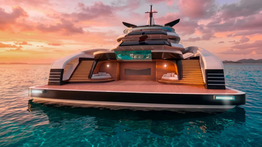 Project White Arrow superyacht concept
