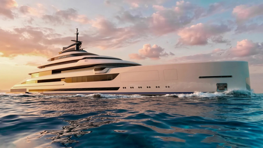 Project White Arrow superyacht concept