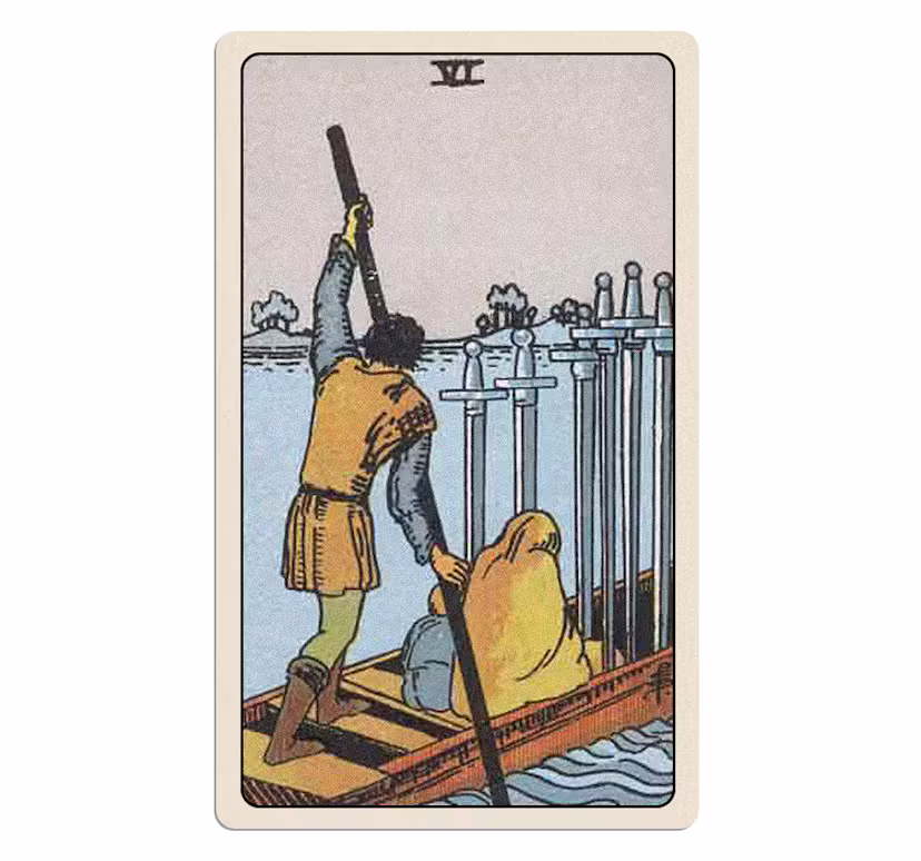 Six Of Swords tarot card