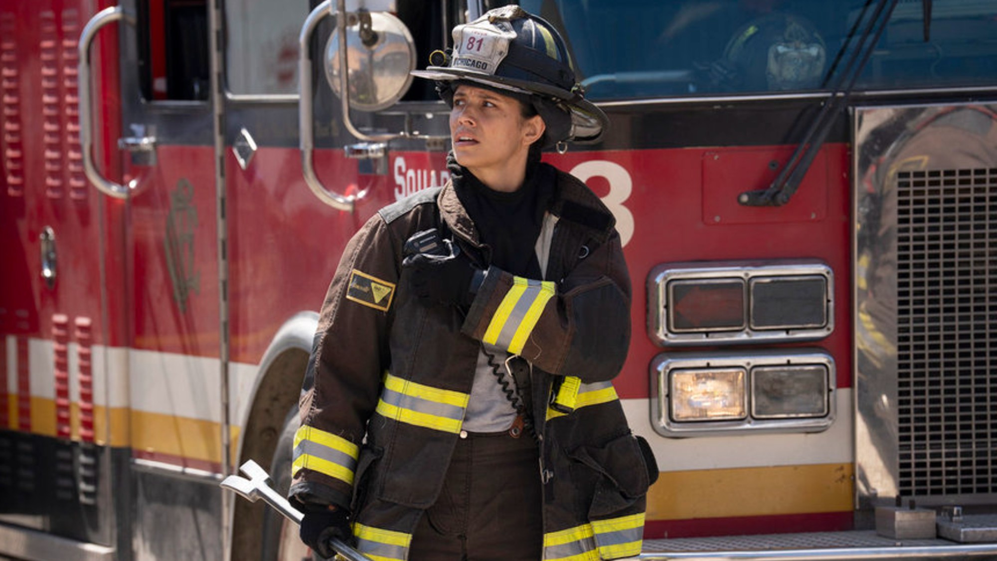 Kidd in her turnout at a call.