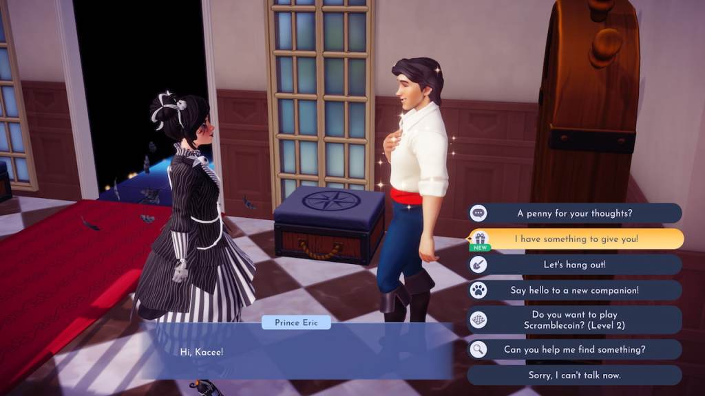 Talking to eric in Disney Dreamlight Valley