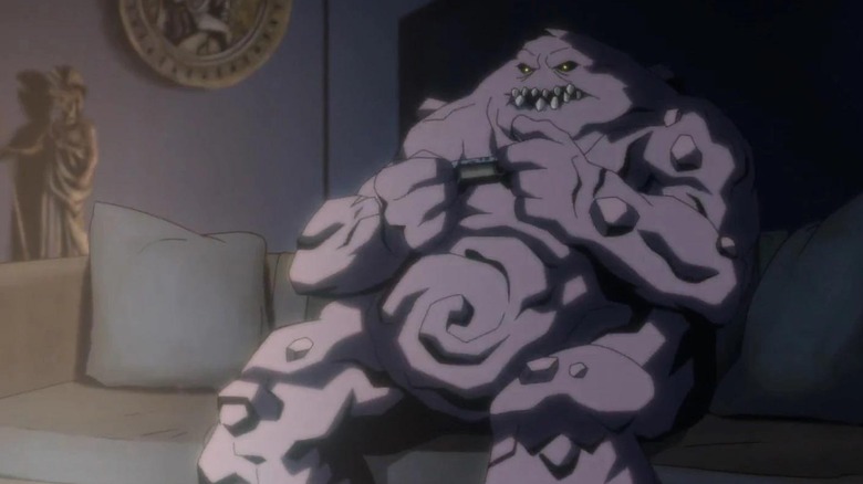 Clayface relaxes with some video games in Creature Commandos