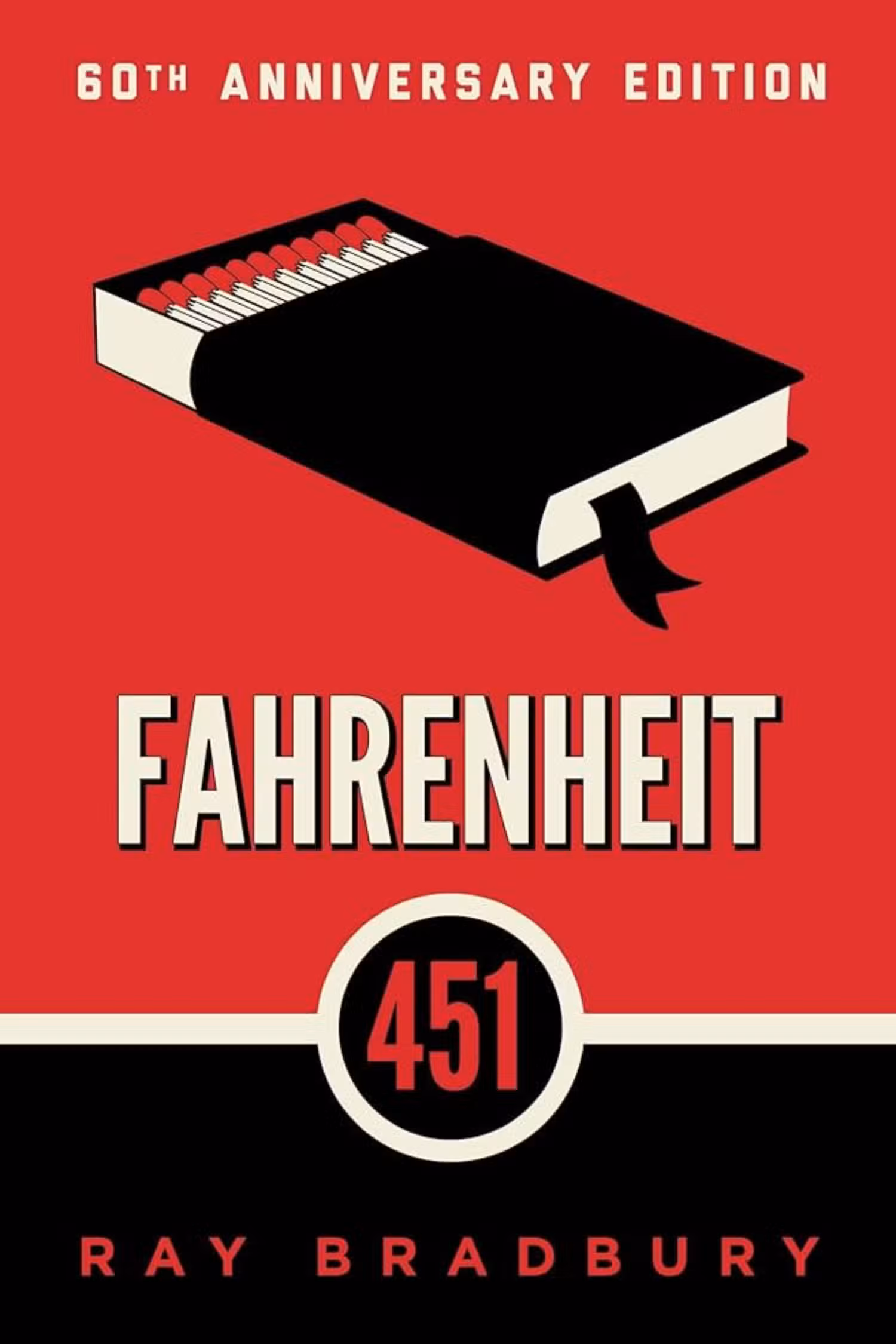 The cover of Fahrenheit 451 by Ray Bradbury