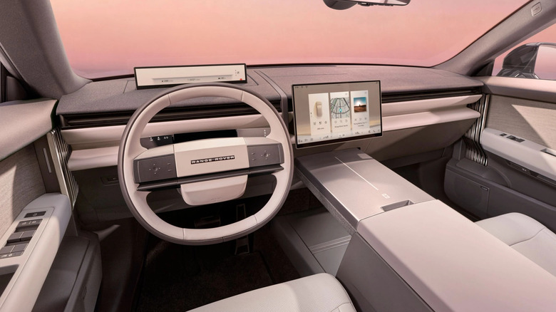 The interior of the upcoming Range Rover GT