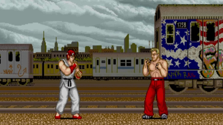 A screenshot from the video game Street Fighter
