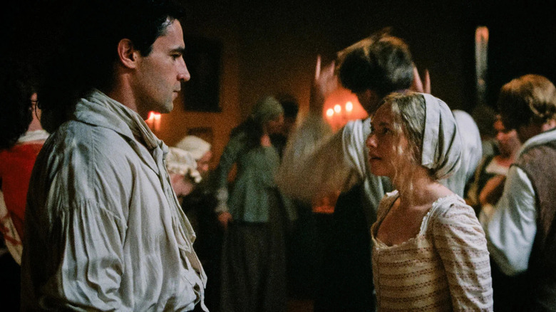 Abrahram and Ann meeting at the dance in The Testament of Ann Lee