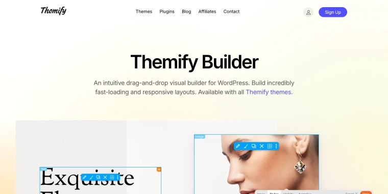 Themify Builder homepage