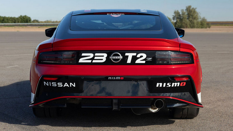 The rear of Nissan's Project NAT2 Z SCCA Touring 2