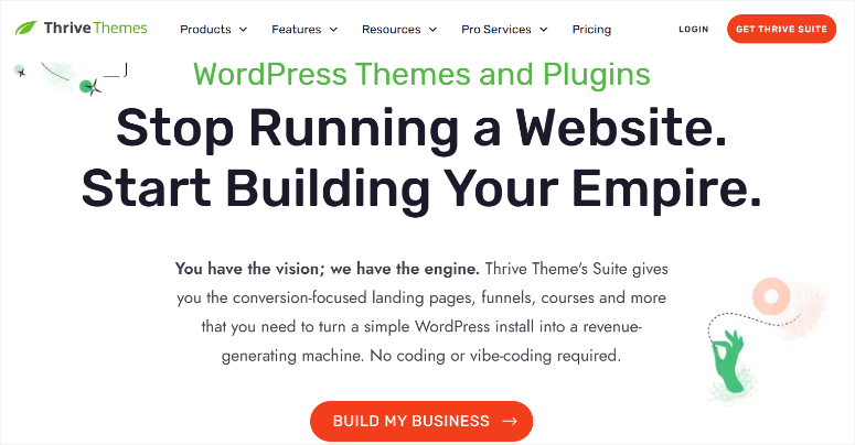 thrive themes suite homepage