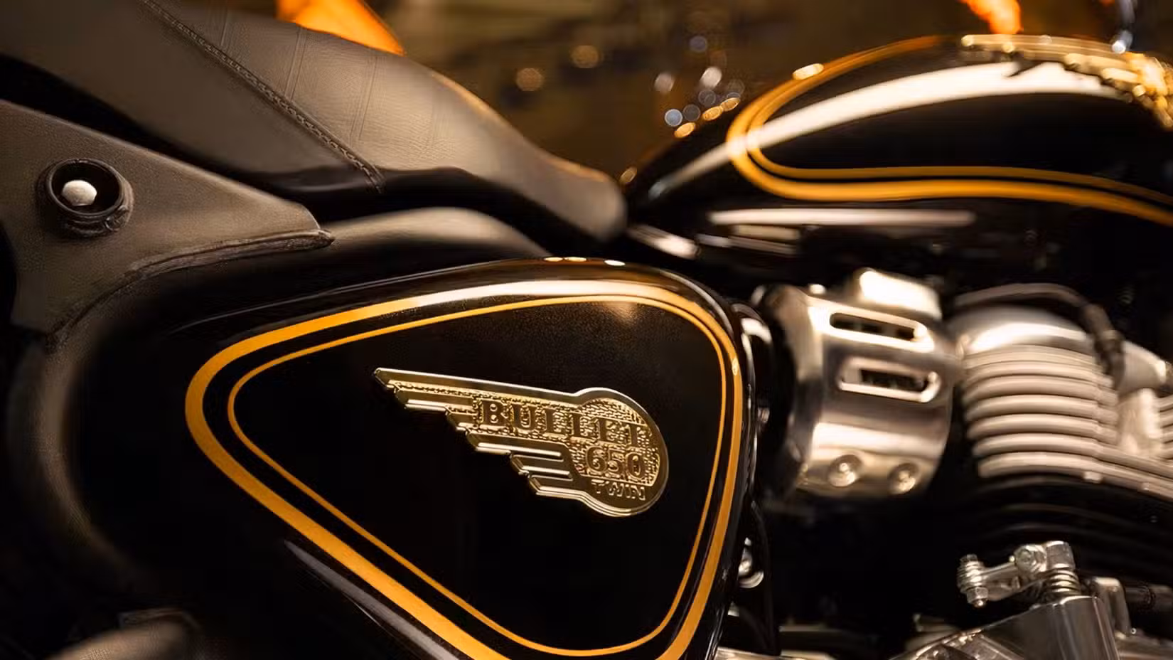 Royal Enfield Bullet 650 side detail close-up shot