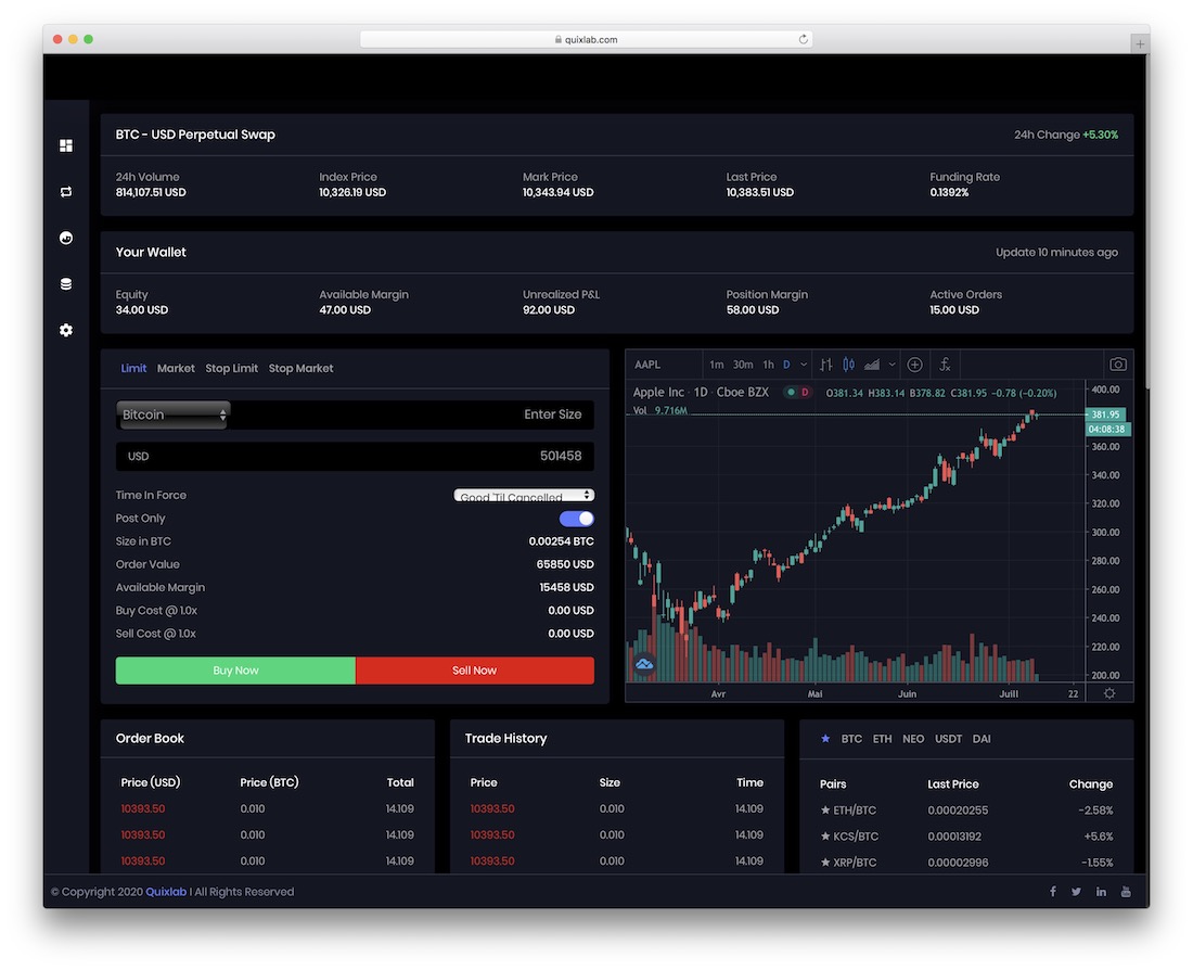 tradio react bootstrap template