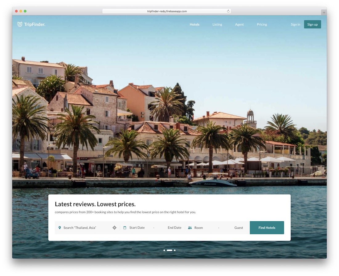 tripfinder nextjs template