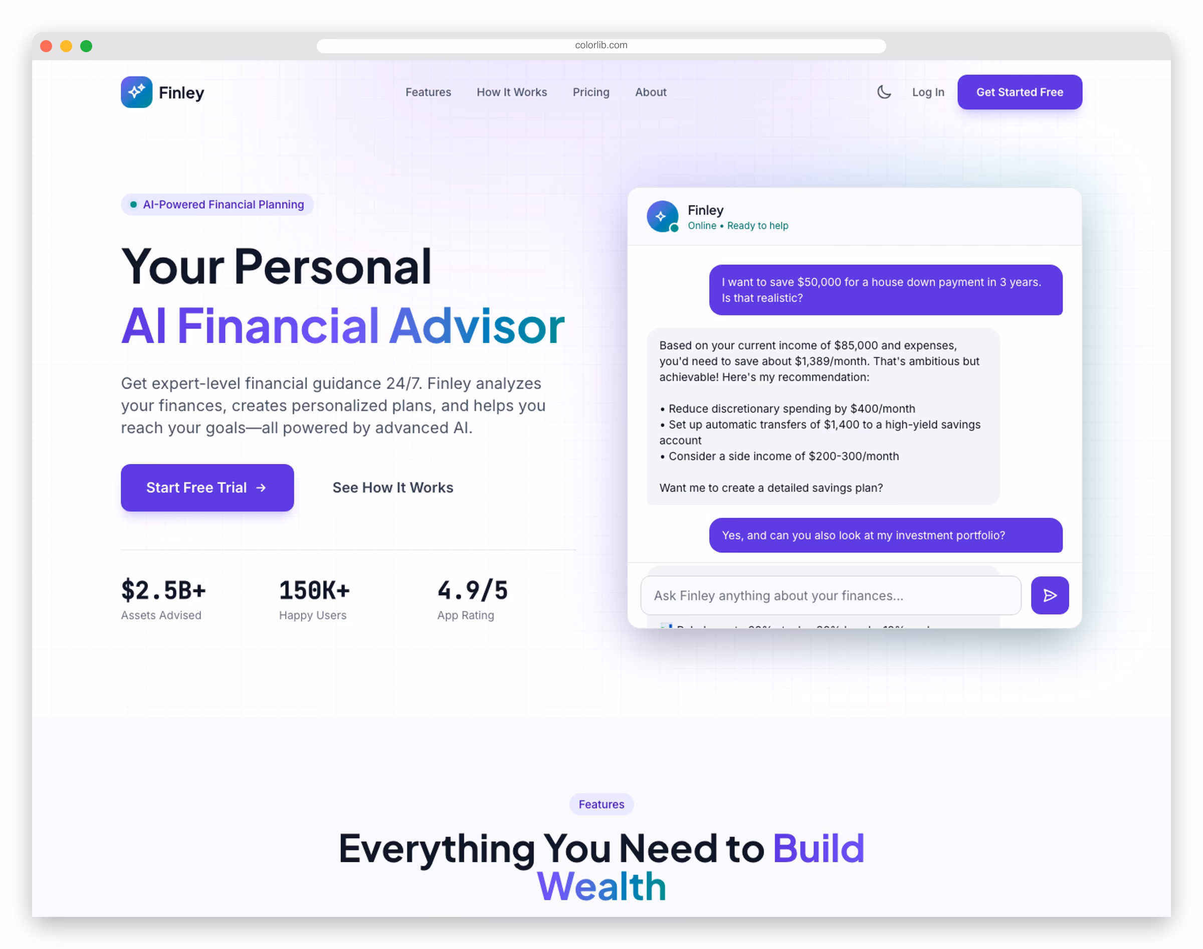 WealthWise - Free Tailwind CSS Finance Website Template
