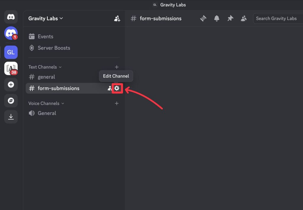 Edit Discord channel