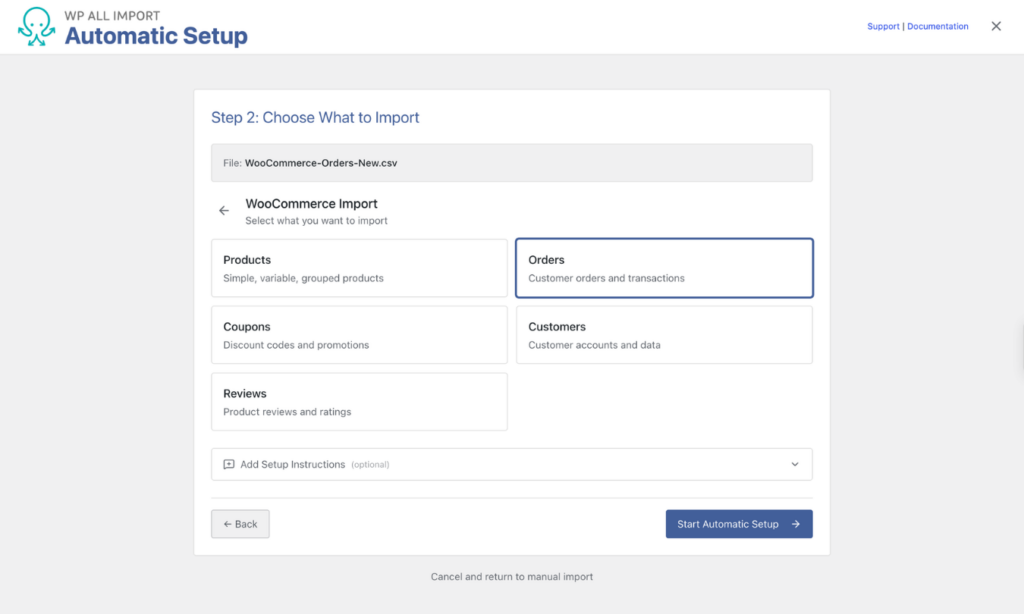 wp-all-import-automatic-setup-choose-woocommerce-orders