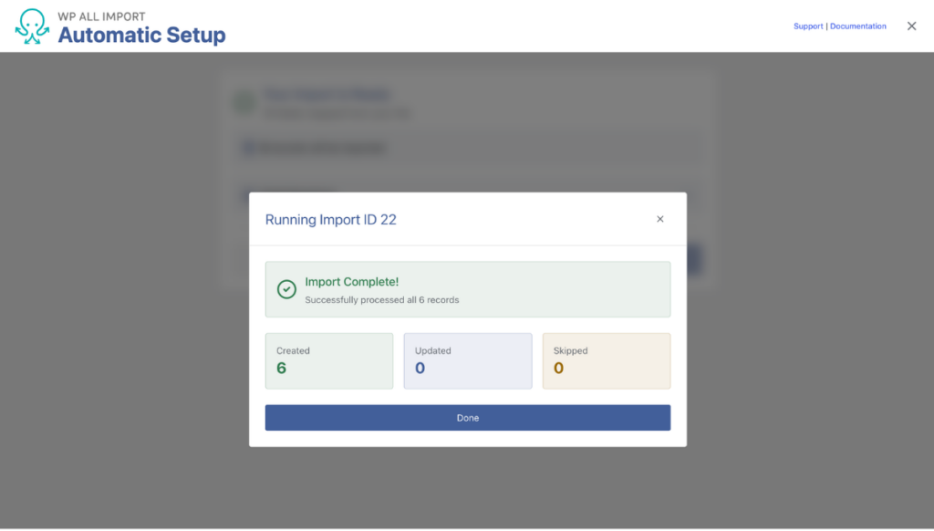 wp-all-import-automatic-setup-import-complete-screen