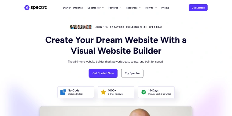 Spectra builder homepage