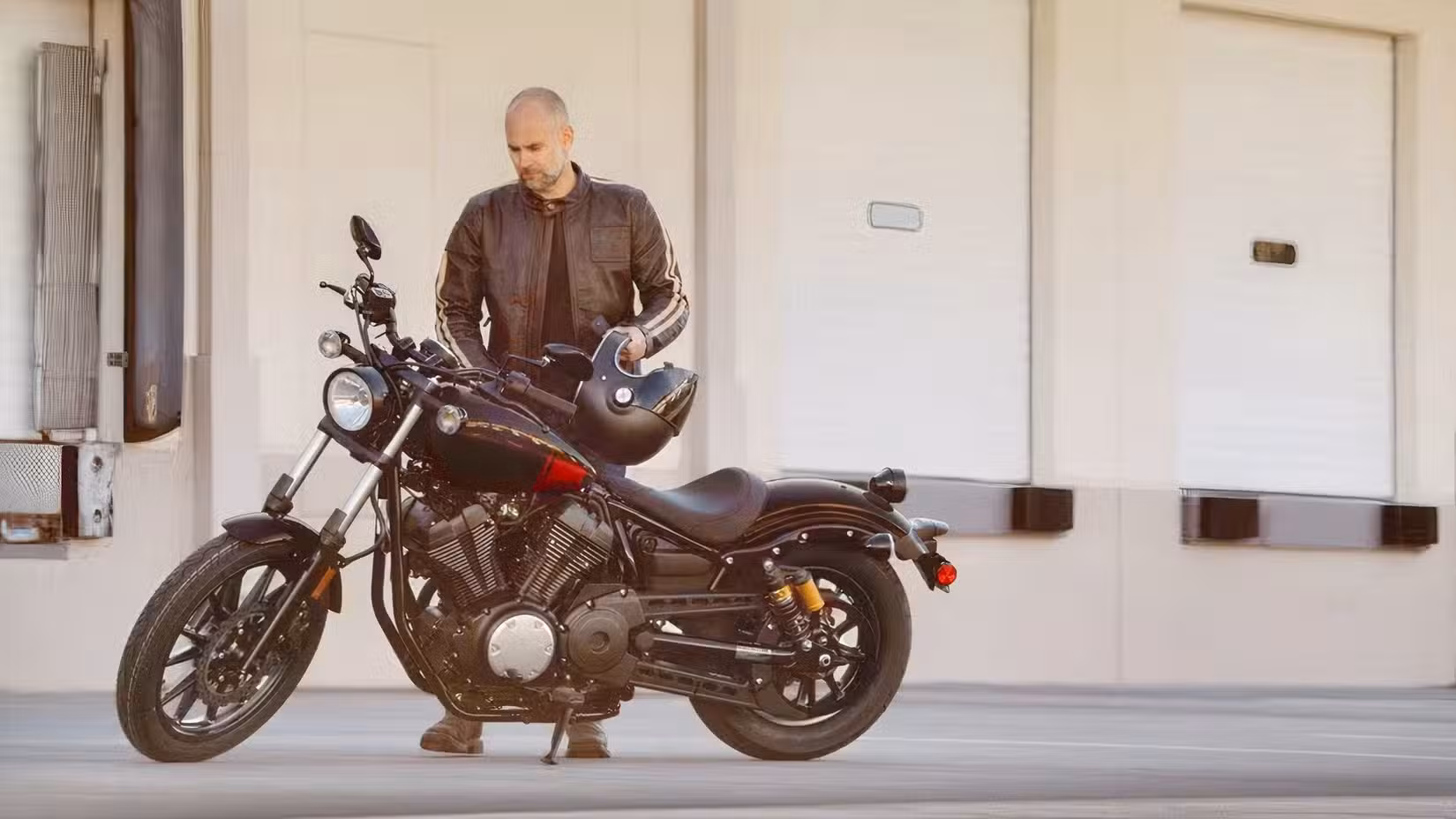 Yamaha Bolt R-Spec parked side profile view