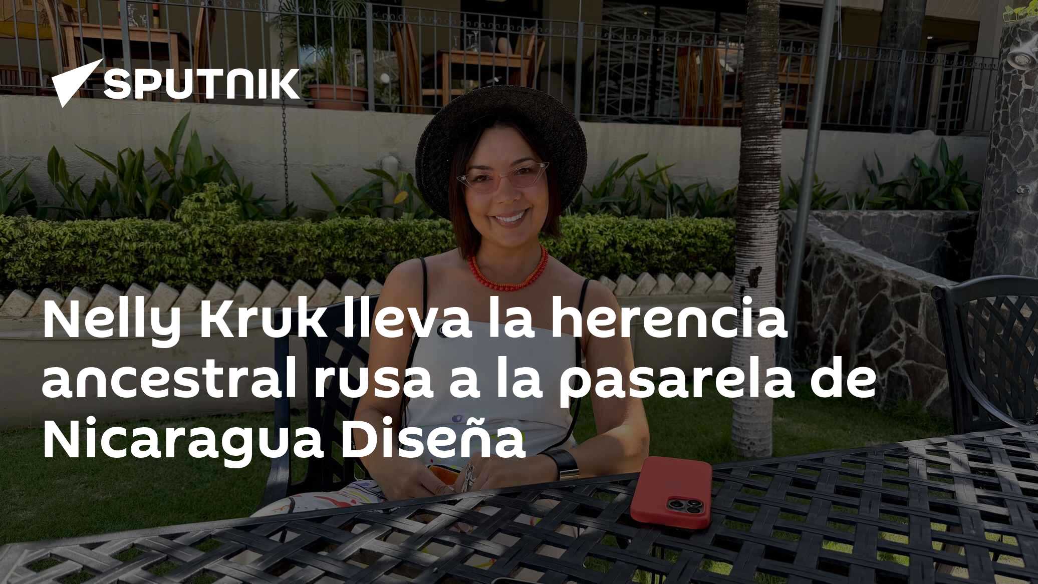 Nelly Kruk lleva la herencia ancestral rusa a la pasarela de Nicaragua Diseña
