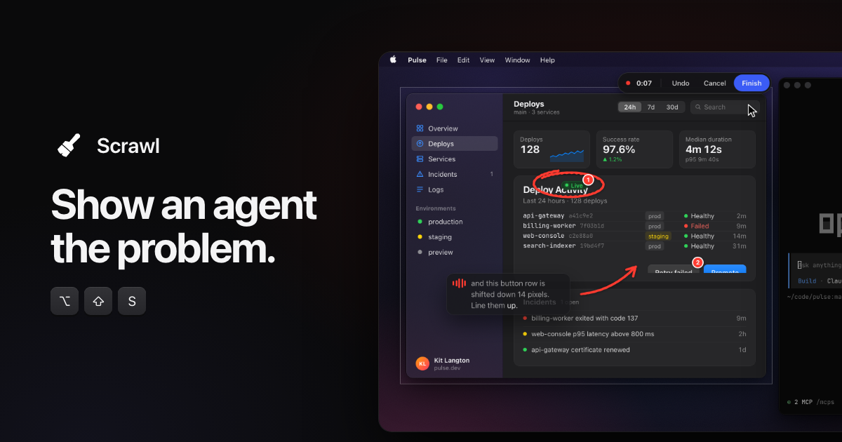 show an agent the problem on your screen