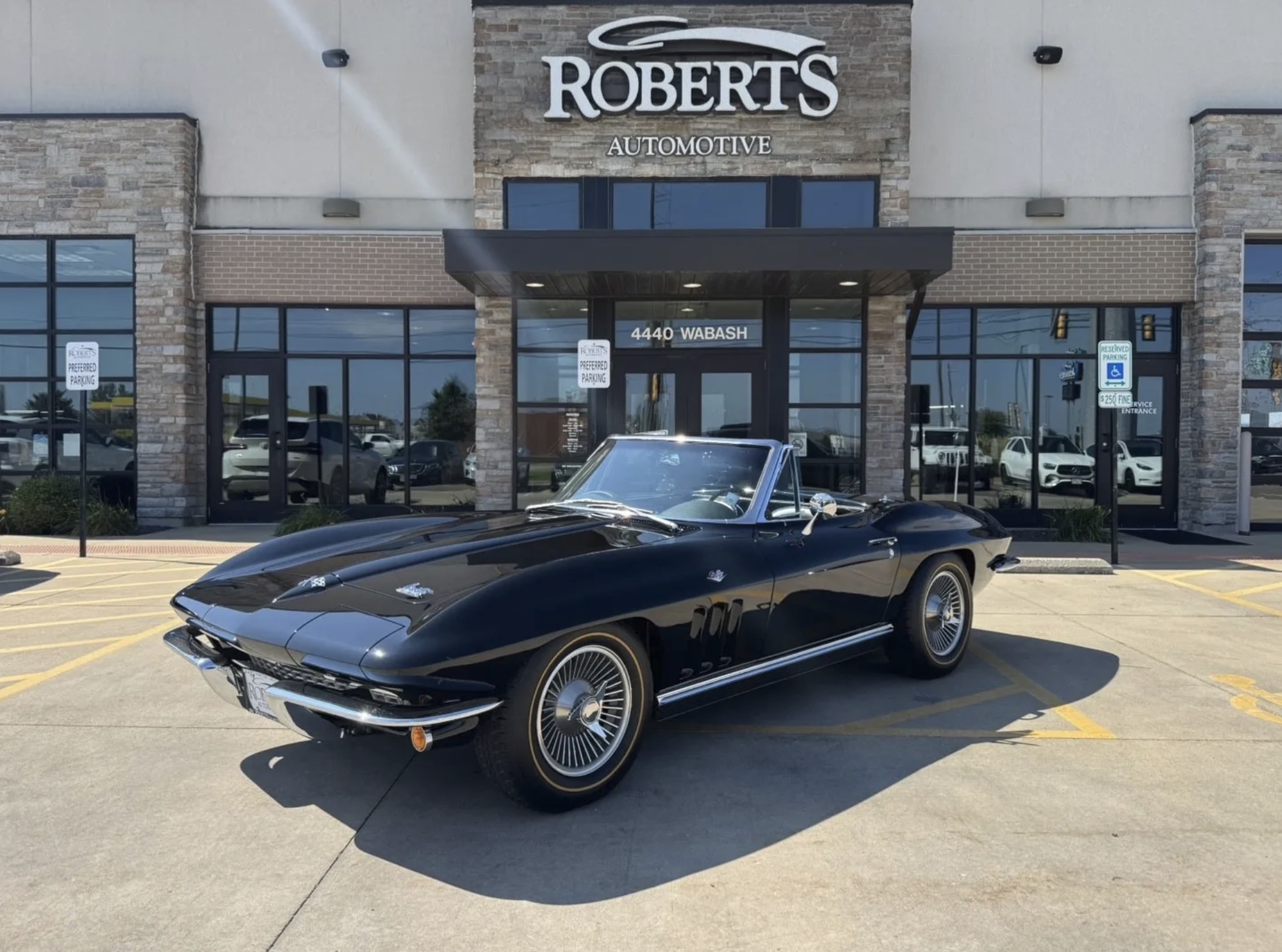 1966 Chevrolet Corvette With 570 Miles on the Clock Rocks Black-on-Black and a Small-Block V8