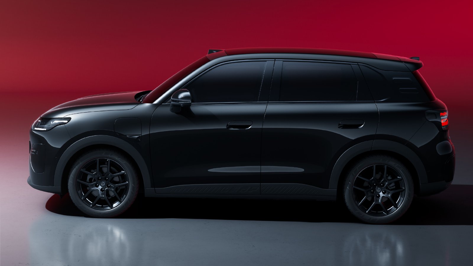 Leapmotor teases A 10 s electric SUV with stylish black-and-red designing