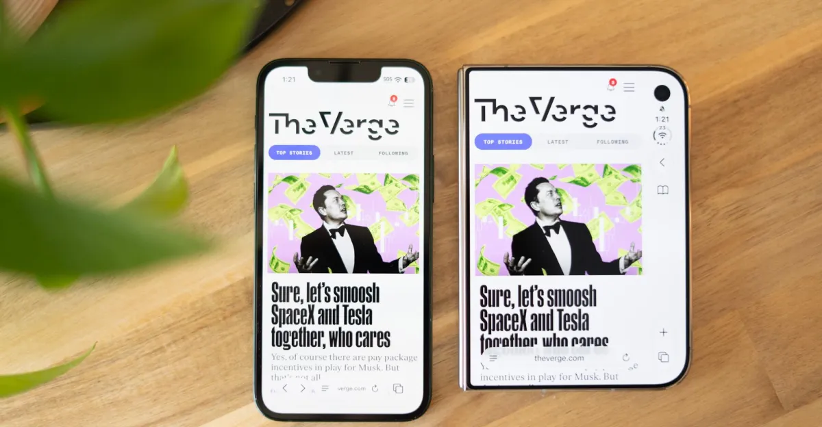 No, the iPhone Duo isn’t a small phone