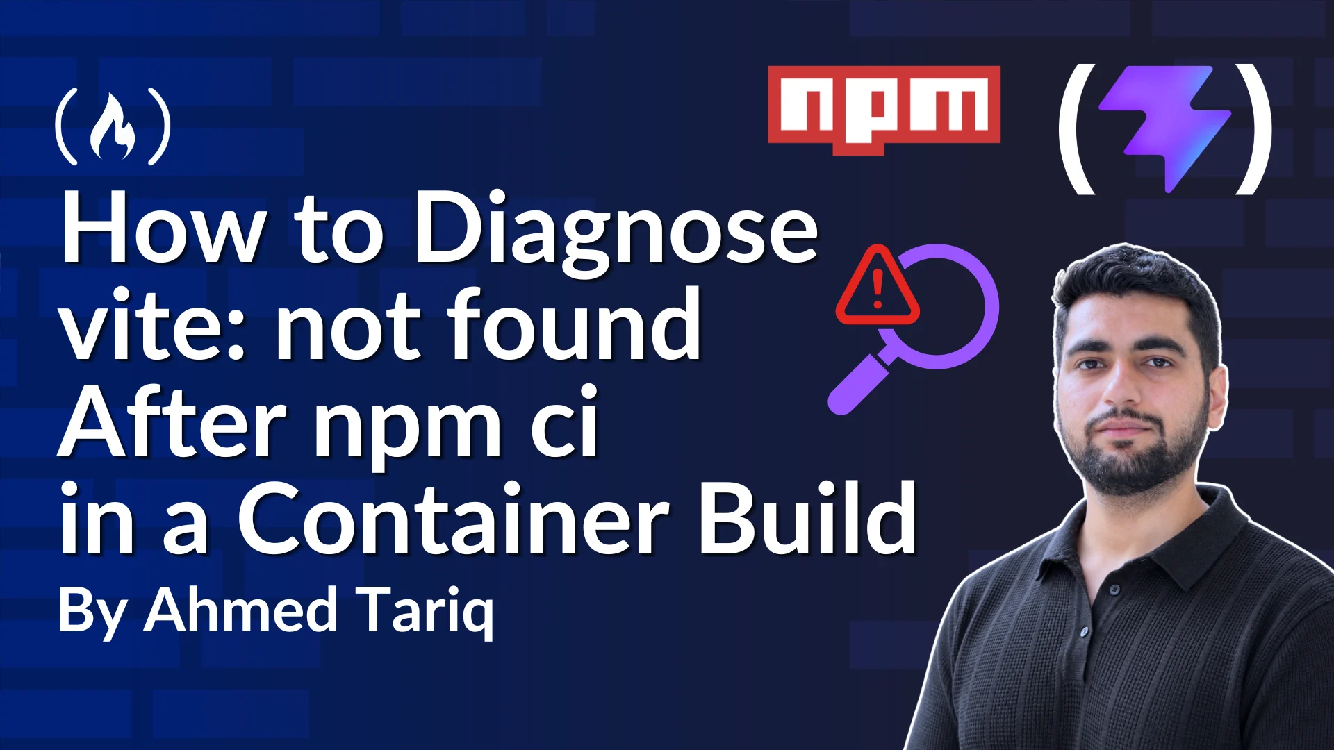 not found After npm ci in a Container Build