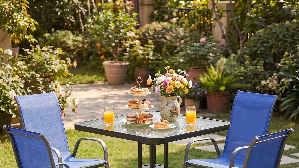 Walmart Is Selling a Classic 5-Piece Patio Set for Almost 50% Off That Includes 4 Chairs and a Glass Table